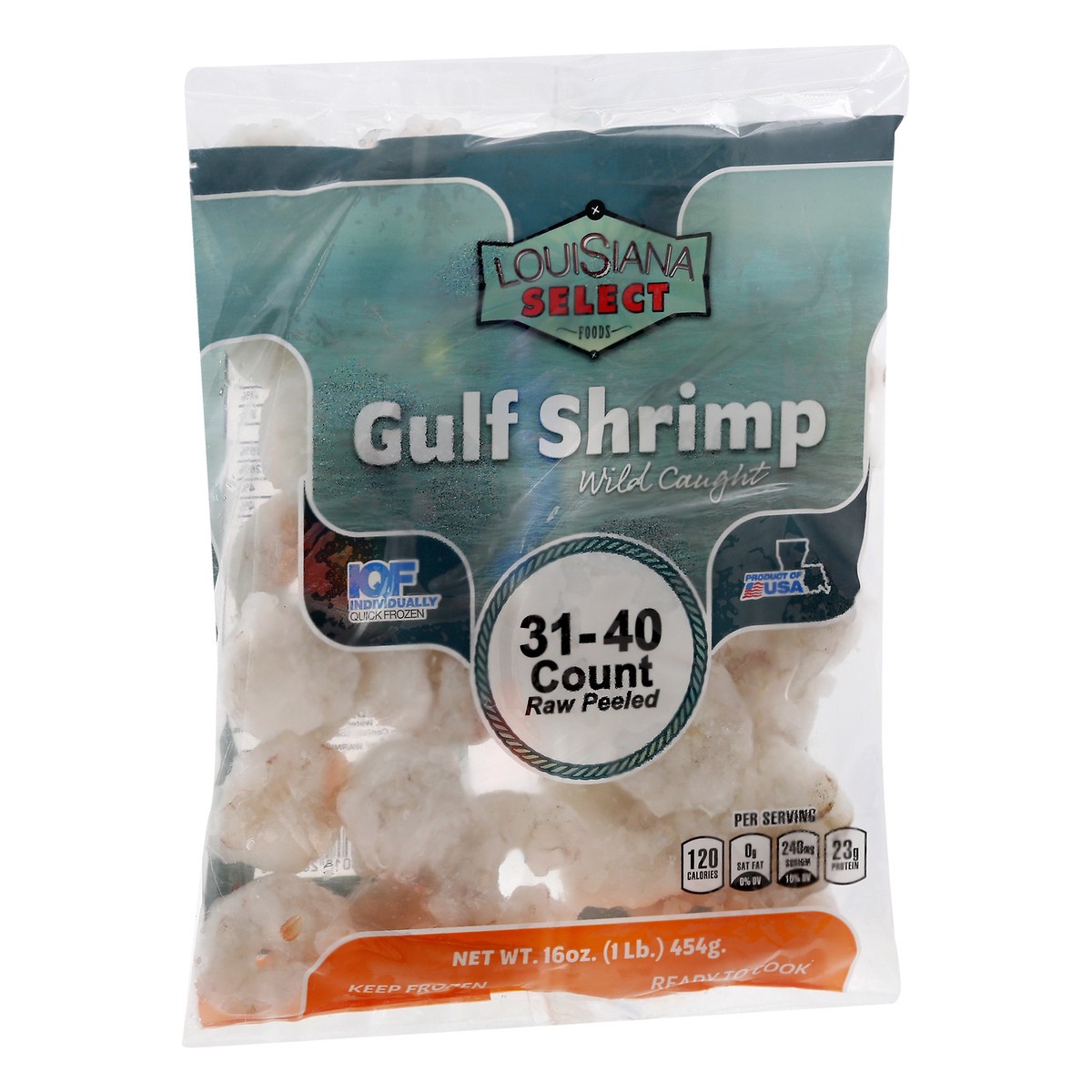 slide 4 of 4, Louisiana Select Foods Wild Caught Gulf Shrimp 16 oz, 