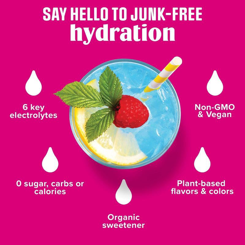 slide 4 of 8, Ultima Replenisher Daily Hydration Electrolyte Stick Packs - Raspberry - 1.6oz/14ct, 2.3 oz