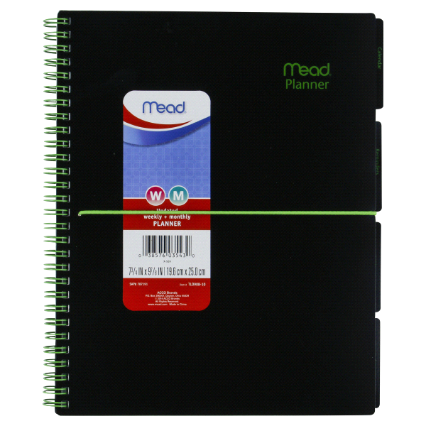 slide 1 of 1, Mead Undated WeeklyMonthly Planner, 1 ct