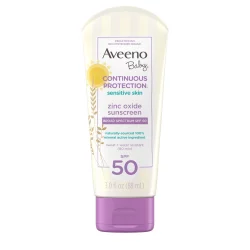 Aveeno Baby Continuous Protection Sensitive Skin SPF 50 Sunscreen Lotion