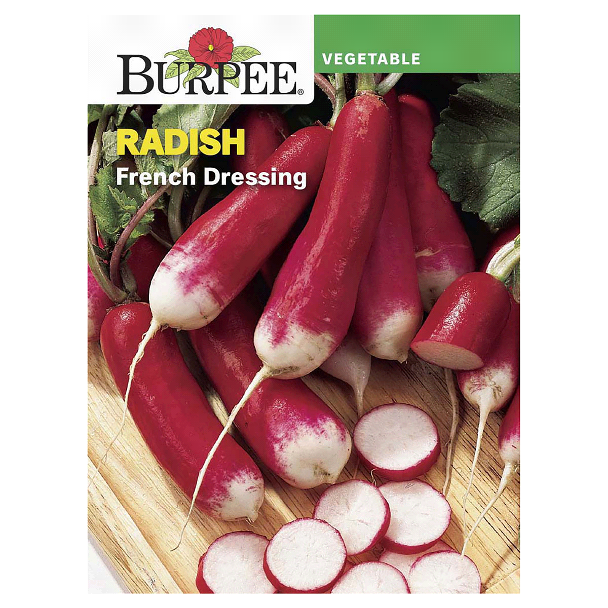 slide 1 of 5, Burpee Radish French Dressing Seeds, 1 ct