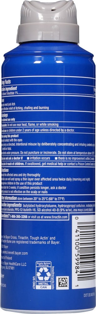 slide 2 of 4, Tinactin Tolnaftate Powder Spray Antifungal 4.6 oz, 4.6 oz
