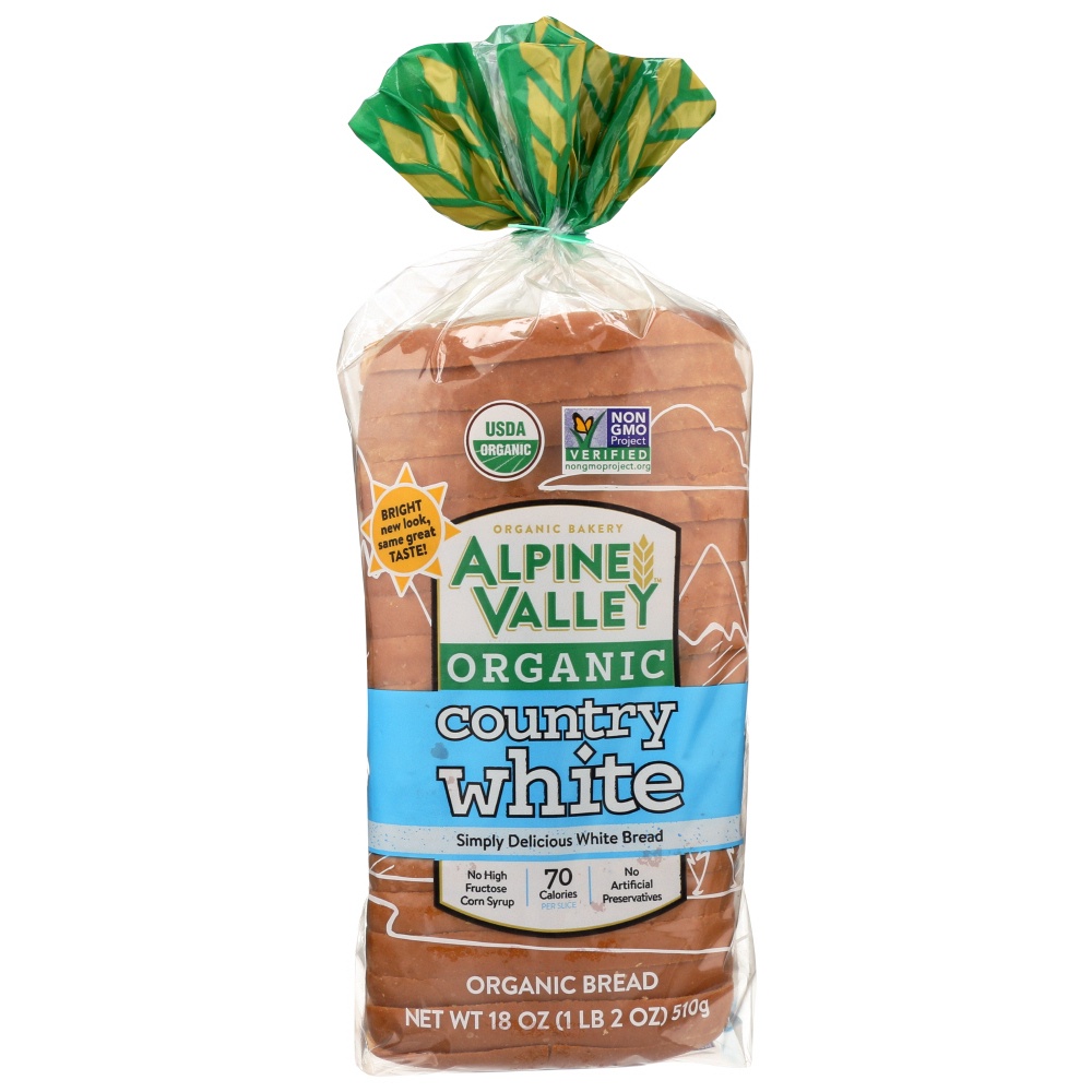 slide 1 of 1, Alpine Valley Organic Country White Bread, 1 ct