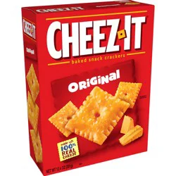 Cheez-It Baked Snack Cheese Crackers, Original, 12.4 oz, 12 Count