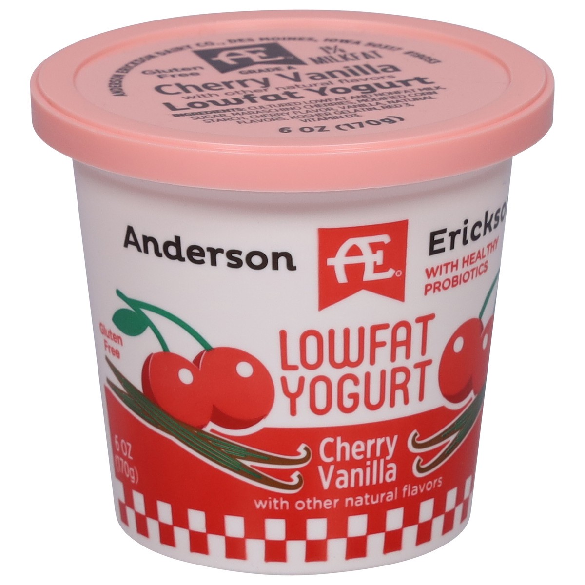 slide 8 of 11, Anderson Erickson Dairy Lowfat Cherry Vanilla Yogurt 6 oz, 6 oz