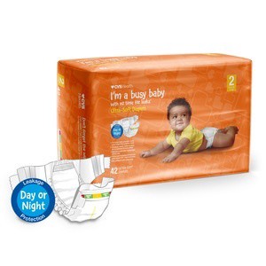 slide 1 of 1, CVS Health Ultra Soft Diapers Size 2 (12-18 Lbs), 42 ct