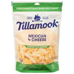 Tillamook Farmstyle Shredded Mexican 4 Cheese 16 oz
