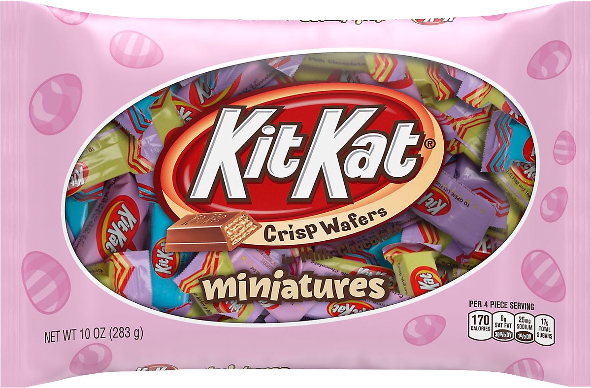 slide 1 of 3, Kit Kat Easter Candy Minis Bag, 10 oz