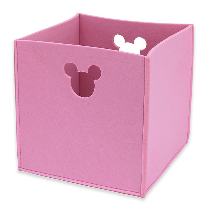 slide 1 of 2, Disney Minnie Mouse Storage Bin - Pink, 1 ct