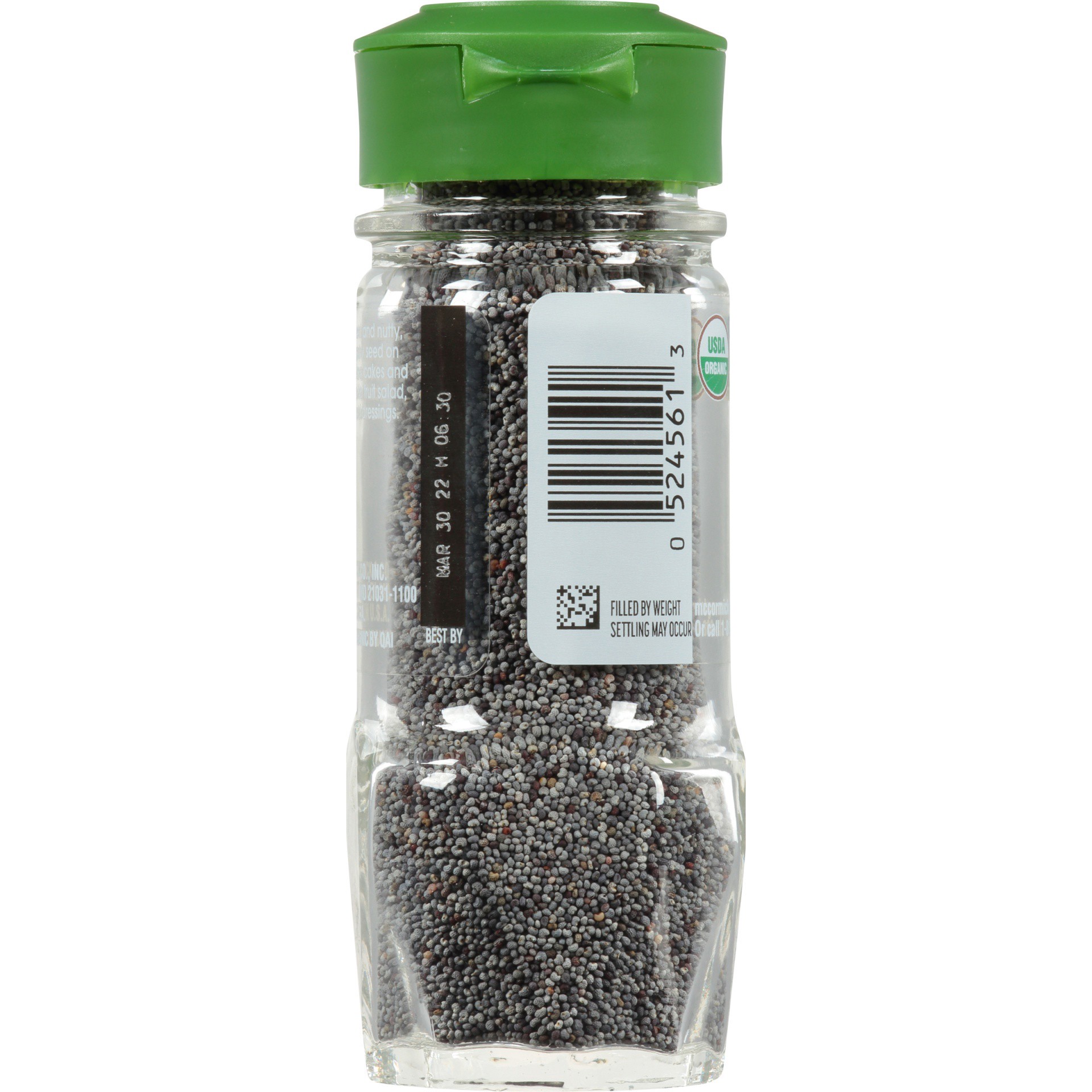 slide 2 of 2, McCormick Gourmet Organic Poppy Seed, 2.12 oz