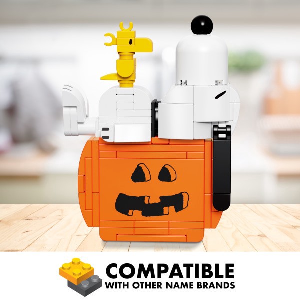 slide 8 of 8, Brickcraft Peanuts Snoopy On Pumpkin Building Set, Multicolor, Set Of 112 Pieces, 1 ct