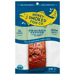 Honey Smoked Fish Co. Honey Smoked Salmon - Cracked Pepper - 6 oz