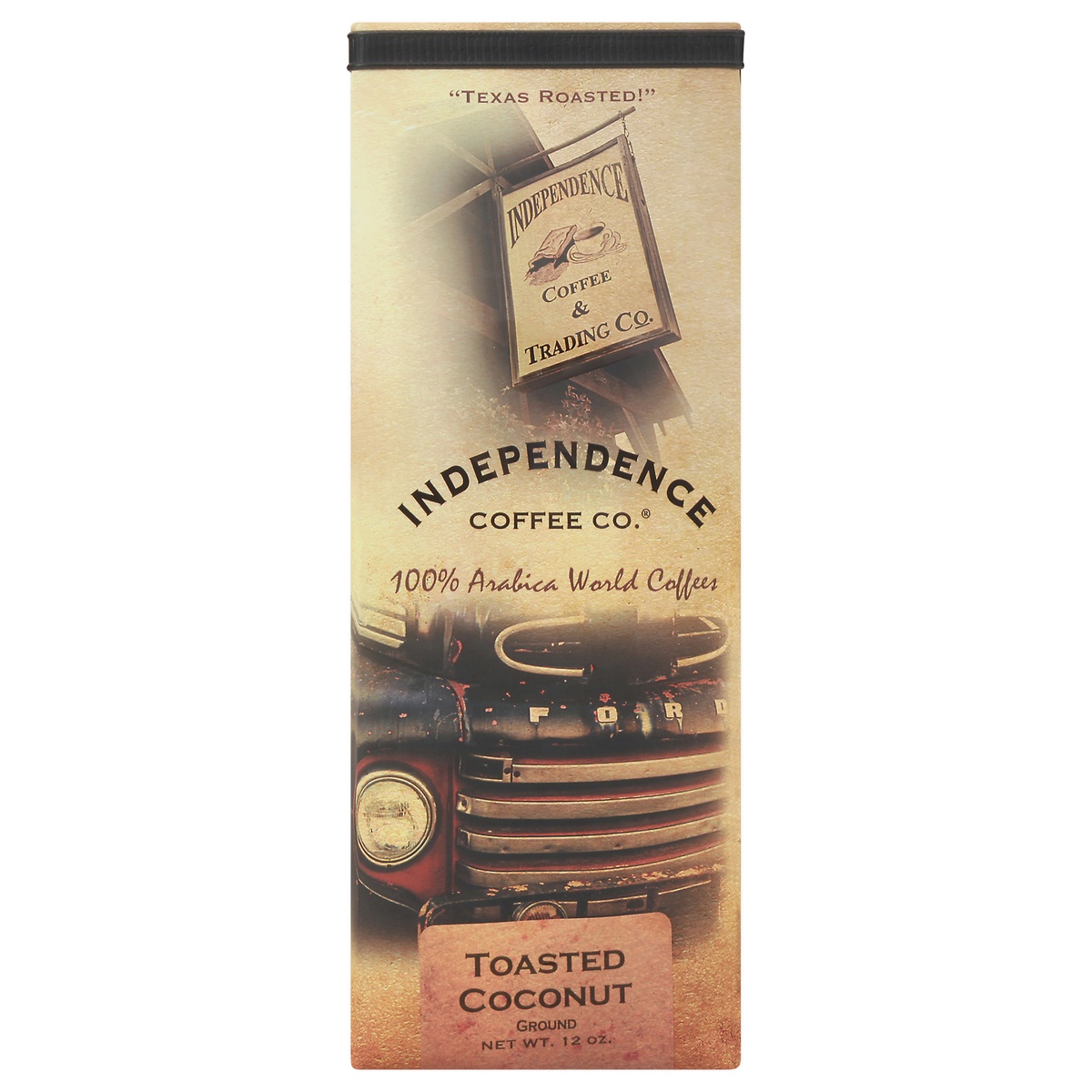 slide 1 of 1, Independence Coffee Co. Toasted Coconut Ground Coffee, 12 oz