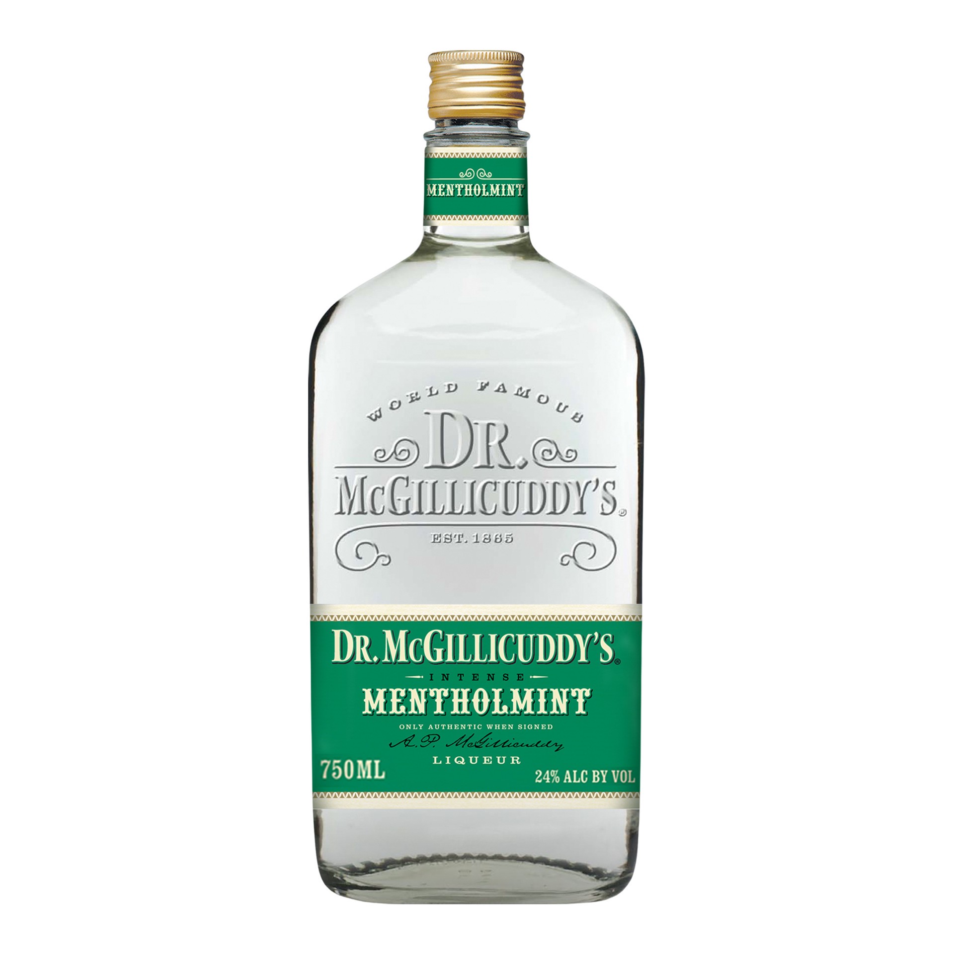 slide 1 of 5, Dr. McGillicuddy's Dr. McGillicuddy''s Mentholmint Liqueur, 750ml Bottle, 48 Proof, 750 ml