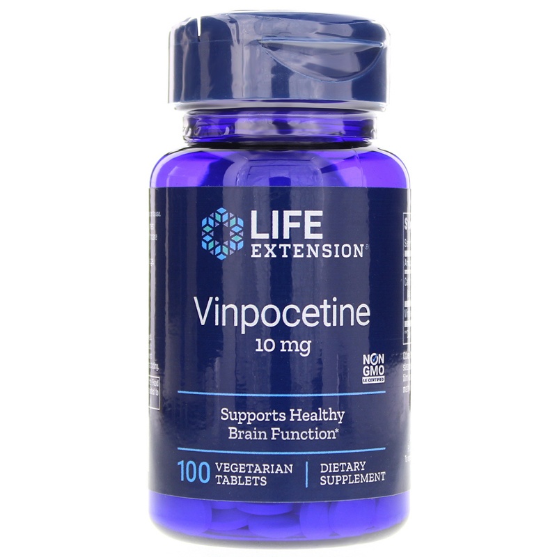 slide 1 of 1, Life Extension LE Vinpocetine 100Tab, 100 ct