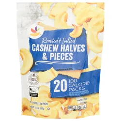 Cashew Halves & Pieces 100 Calorie Packs Roasted & Salted - 20 ct