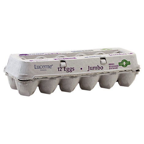 slide 1 of 1, Lucerne Farms Eggs Cage Free Jumbo, 12 ct