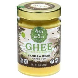4th & Heart Vanilla Bean Ghee, Vanilla Bean 9 oz