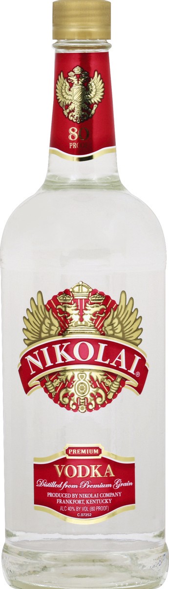 slide 6 of 6, Nikolai Vodka 1l 80 Proof, 