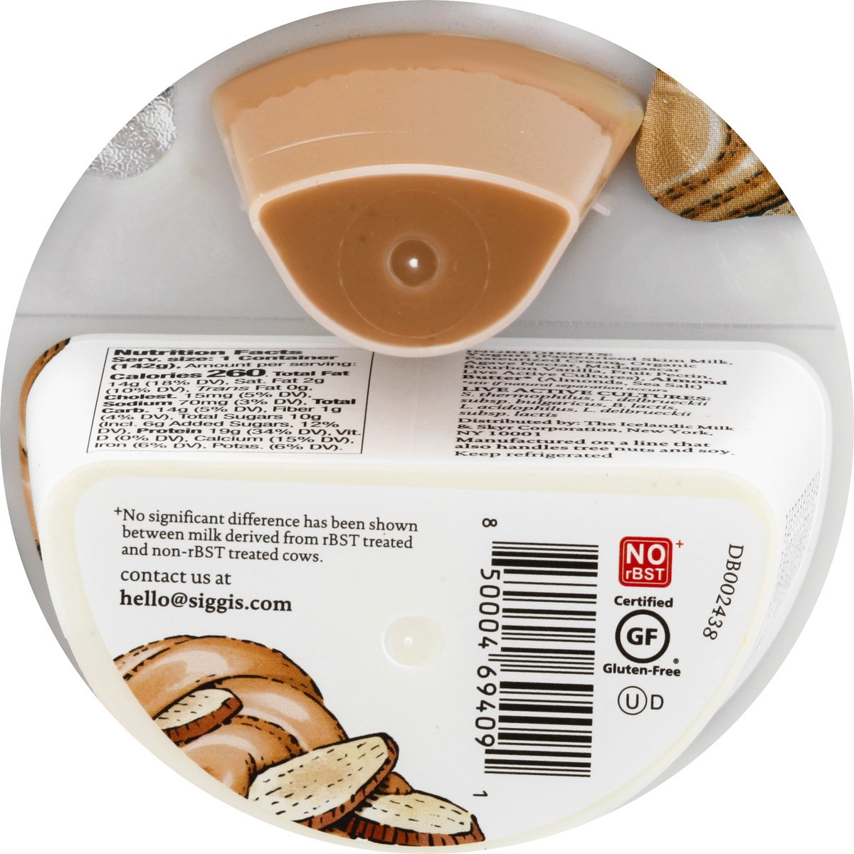 slide 7 of 10, Siggi's 2% Vanilla Skyr with Almond Butter Yogurt, 5 oz
