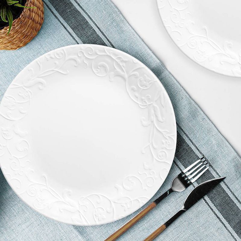 slide 3 of 5, Corelle 10.25" Embossed Bella Faenza Dinner Plate, 10.25 in