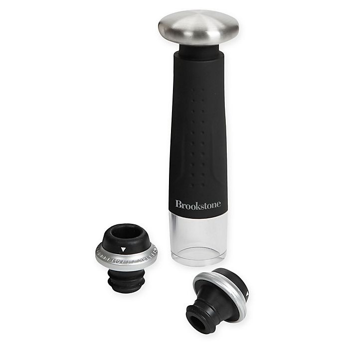 slide 1 of 2, Brookstone Manual Wine Pump Set, 1 ct