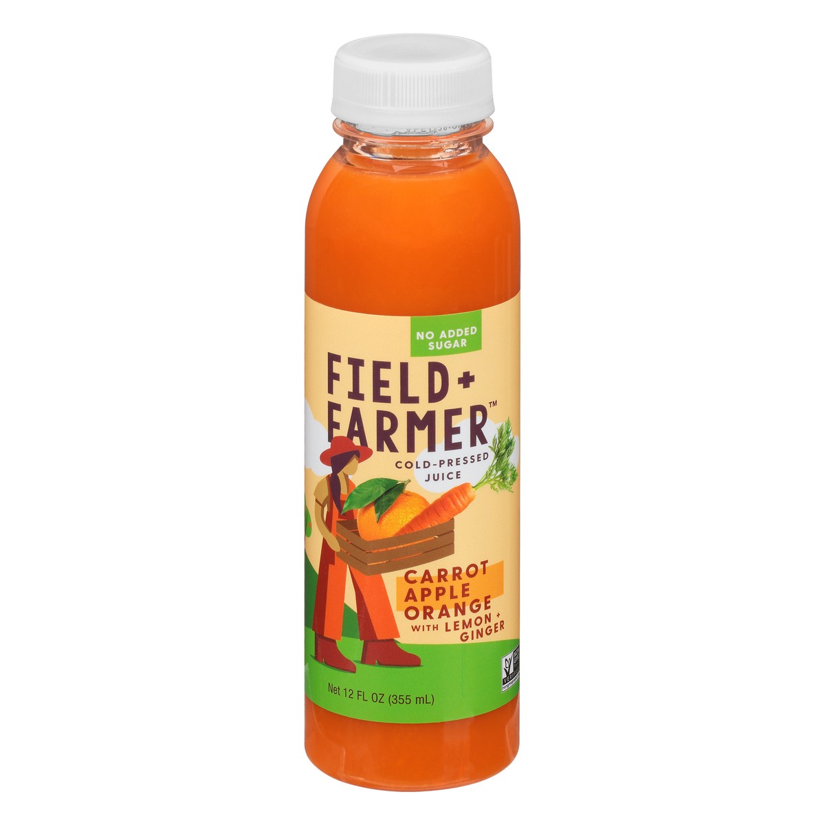 slide 4 of 10, Field + Farmer Cold-Pressed Carrot Apple Orange Juice 12 oz, 12 oz