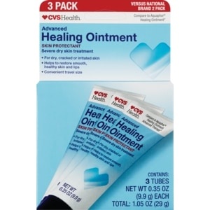slide 1 of 1, CVS Health Advanced Healing Ointment Travel Size, 3 ct; 0.35 oz