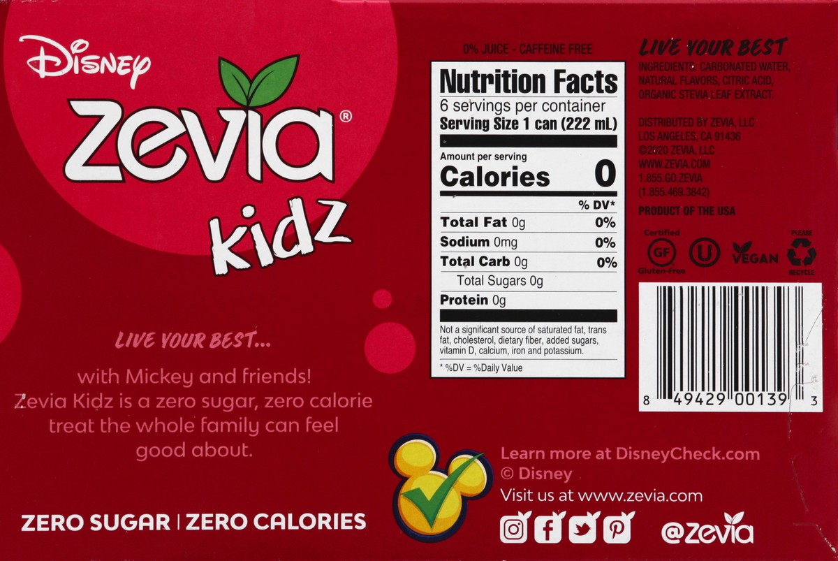slide 3 of 13, Zevia Soda Cranberry Raspberryberry Kidz, 45 oz