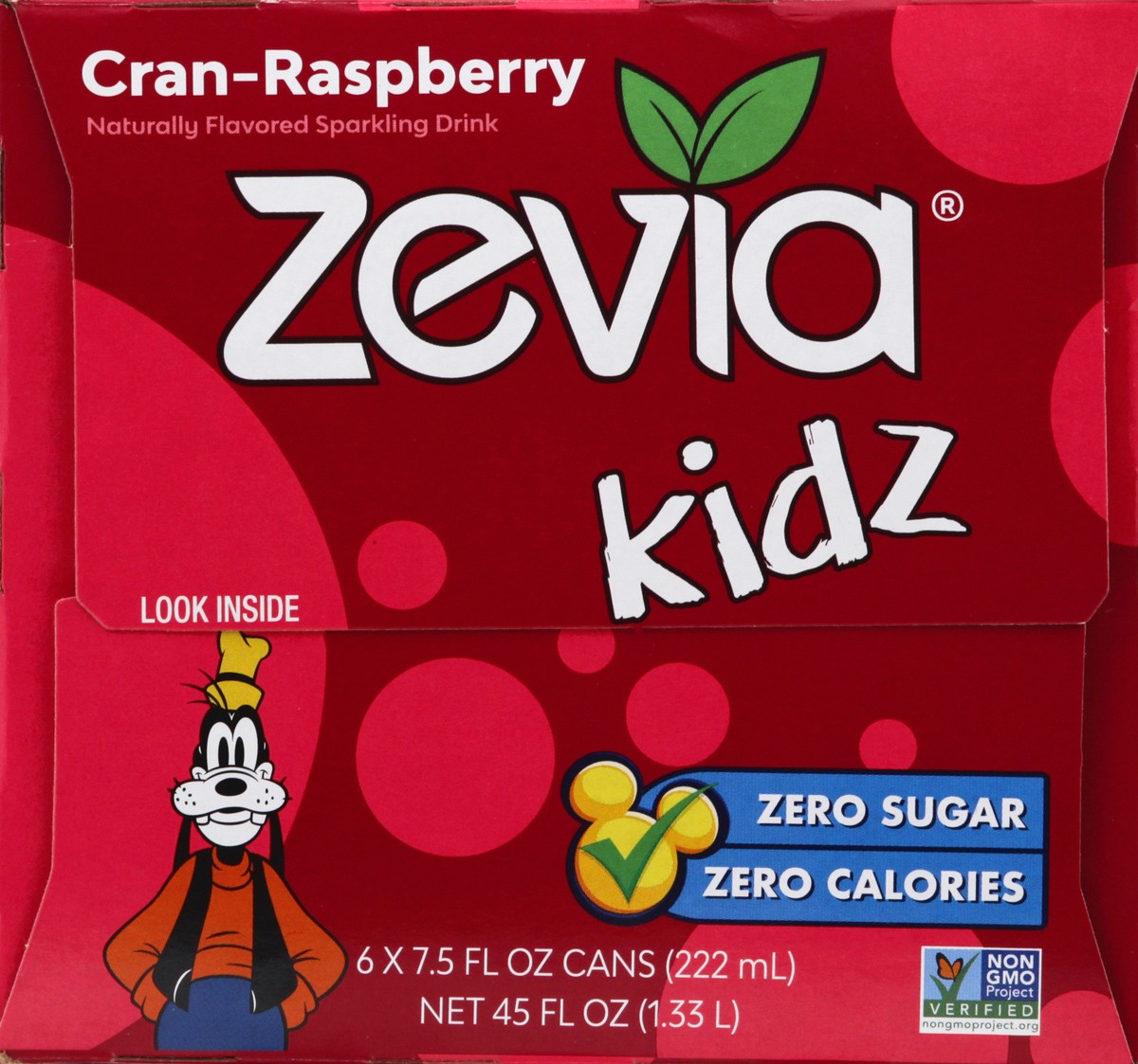 slide 12 of 13, Zevia Soda Cranberry Raspberryberry Kidz, 45 oz