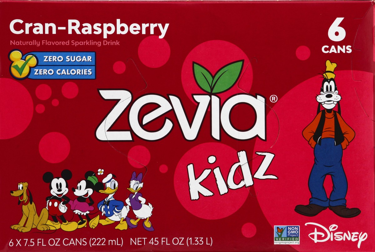 slide 13 of 13, Zevia Soda Cranberry Raspberryberry Kidz, 45 oz