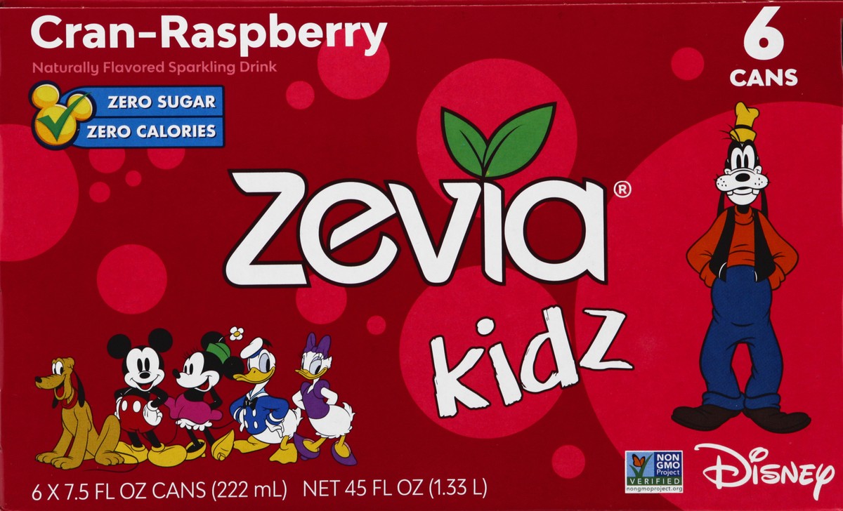 slide 4 of 13, Zevia Soda Cranberry Raspberryberry Kidz, 45 oz