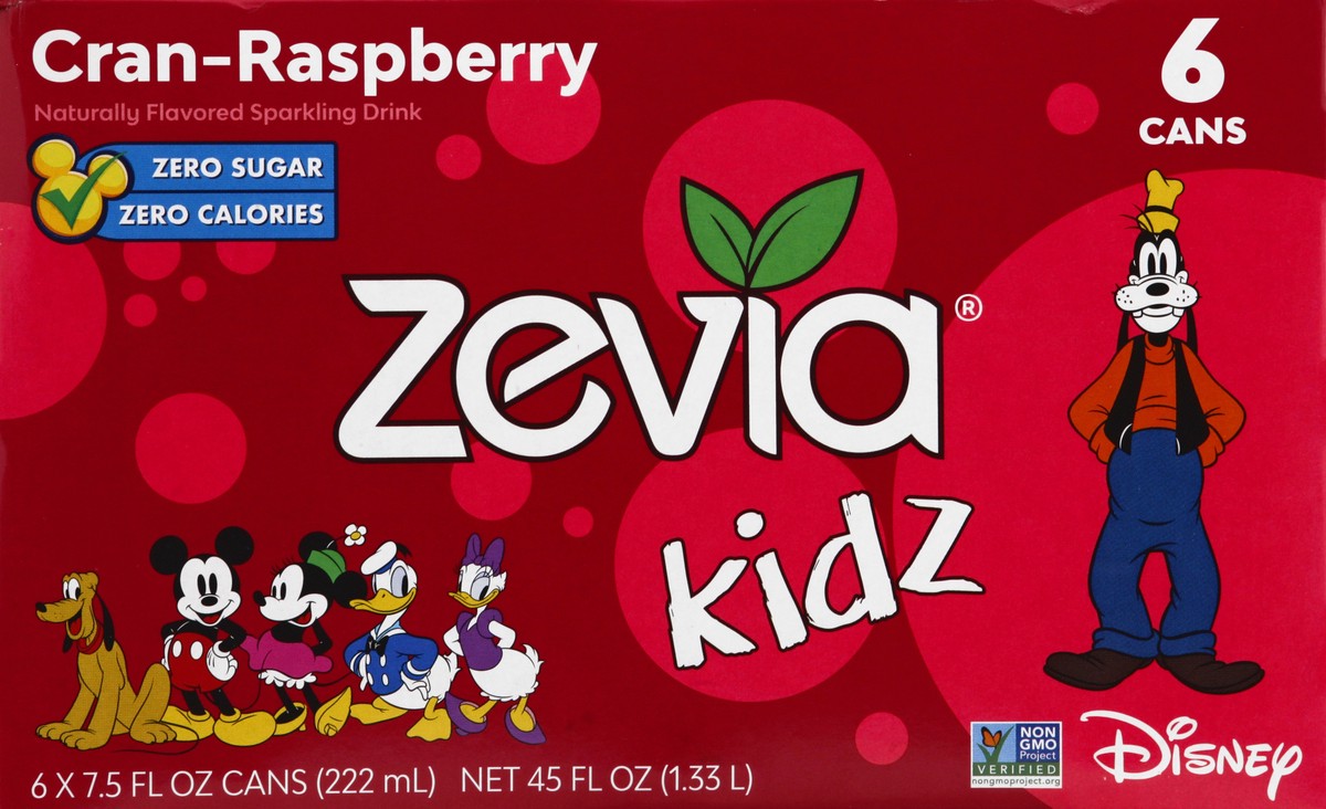 slide 5 of 13, Zevia Soda Cranberry Raspberryberry Kidz, 45 oz