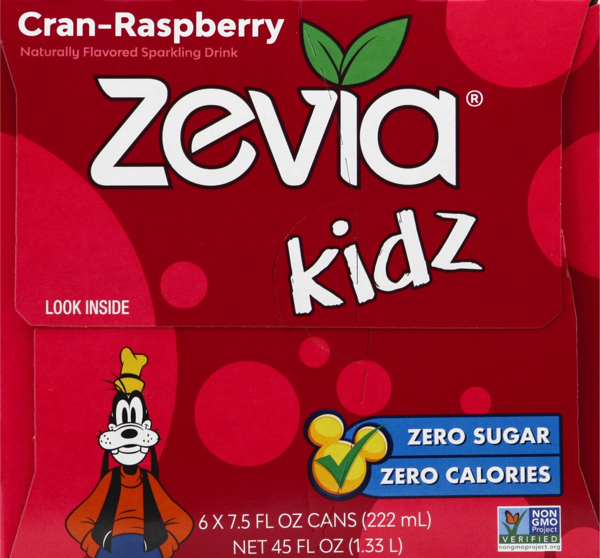 slide 6 of 13, Zevia Soda Cranberry Raspberryberry Kidz, 45 oz