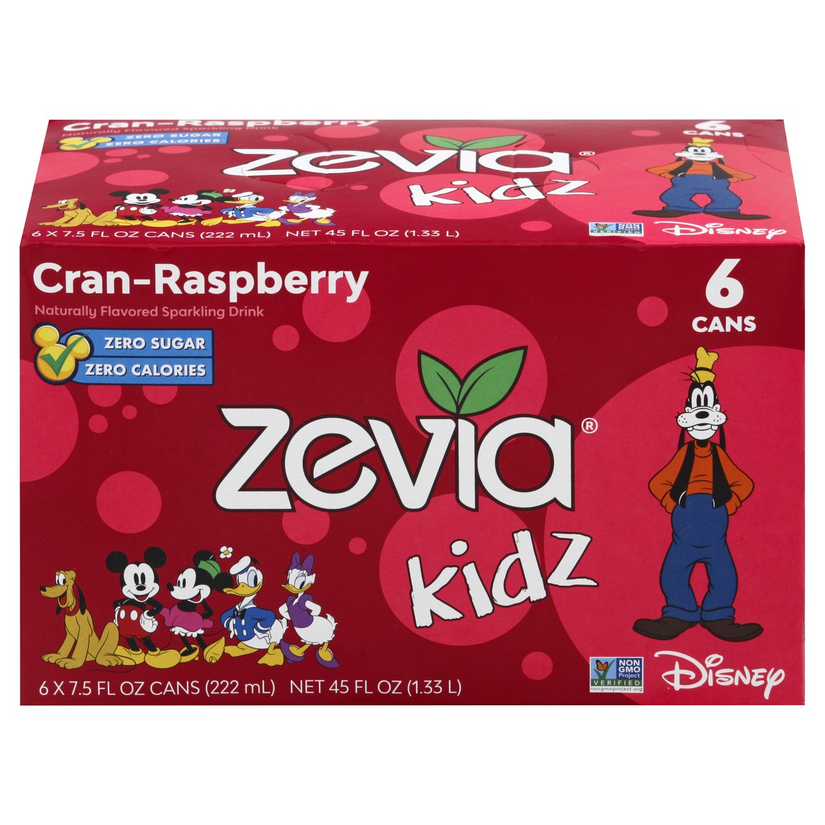 slide 1 of 13, Zevia Soda Cranberry Raspberryberry Kidz, 45 oz