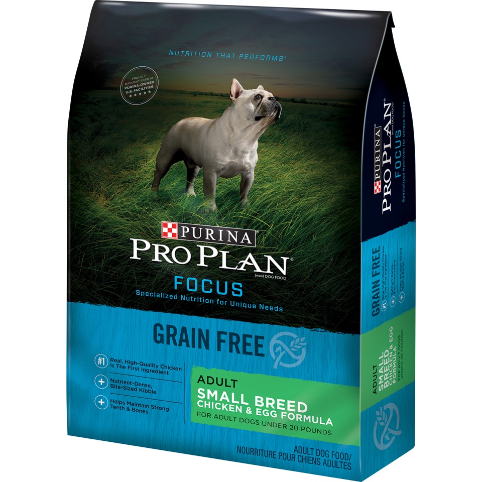 Purina Pro Plan Focus Grain-Free Small Breed Chicken & Egg Formula ...