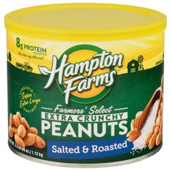 Hampton Farms Extra Crunchy Salted & Roasted Peanuts 2.5 lb