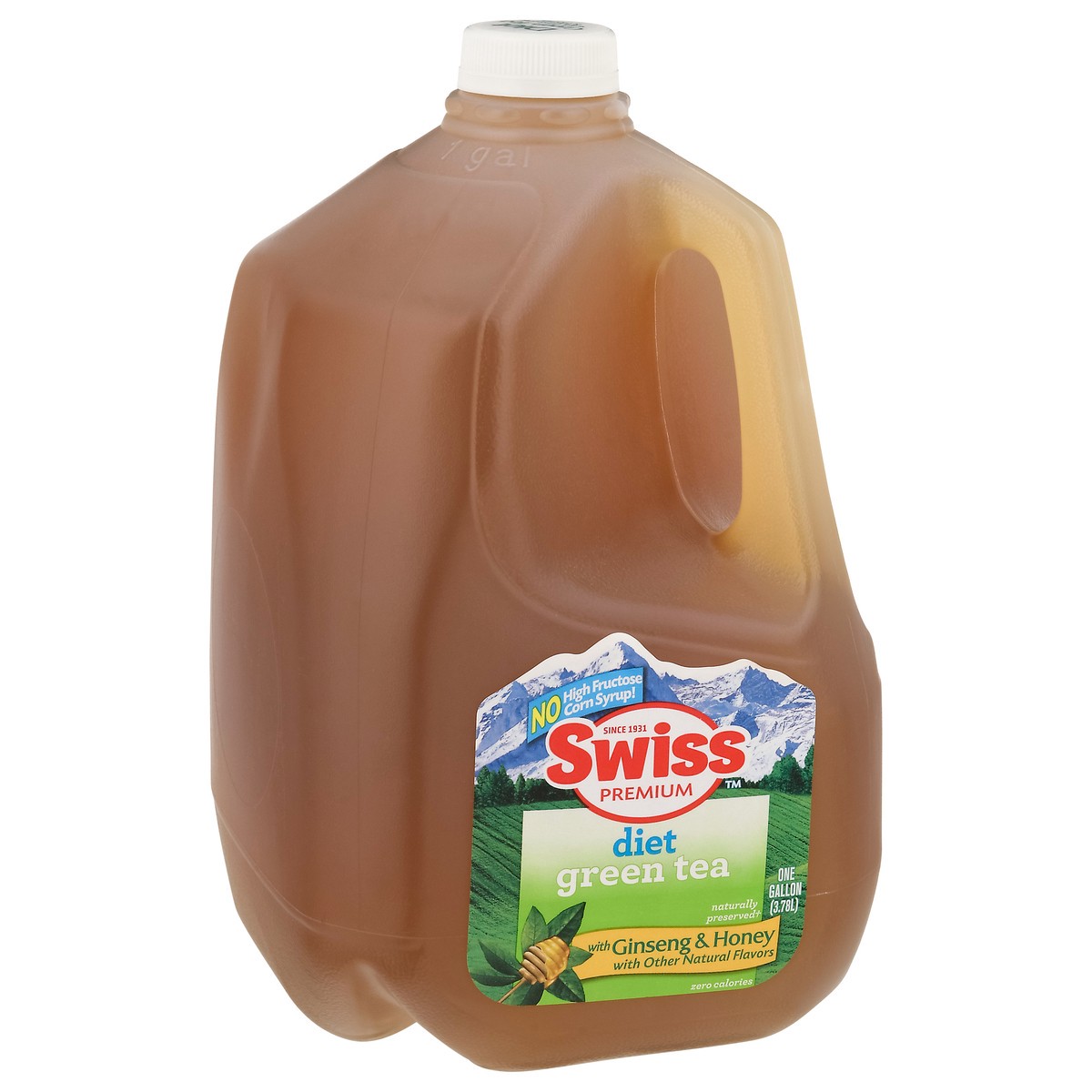 slide 5 of 13, Swiss Premium Diet Ginseng & Honey Green Tea - 1 gal, 1 gal