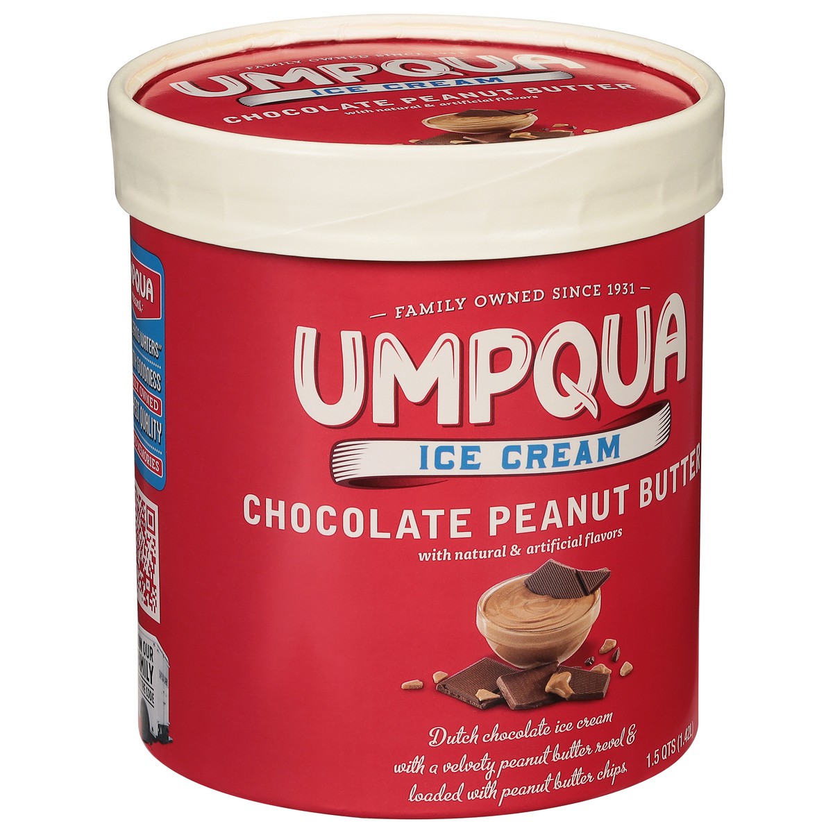 slide 4 of 9, Umpqua Chocolate Peanut Butter Ice Cream 1.5 qt, 1.5 qt