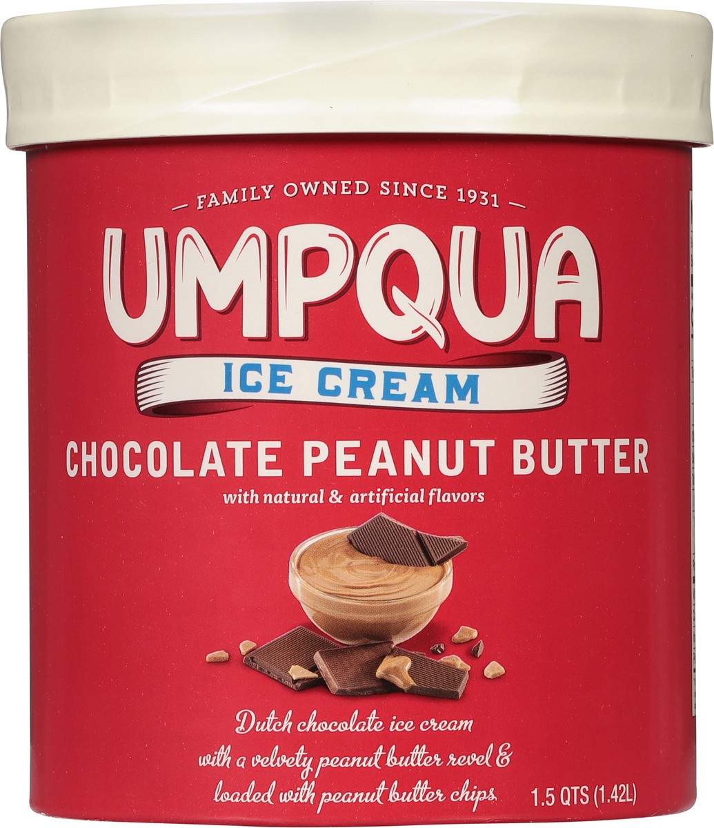 slide 9 of 9, Umpqua Chocolate Peanut Butter Ice Cream 1.5 qt, 1.5 qt