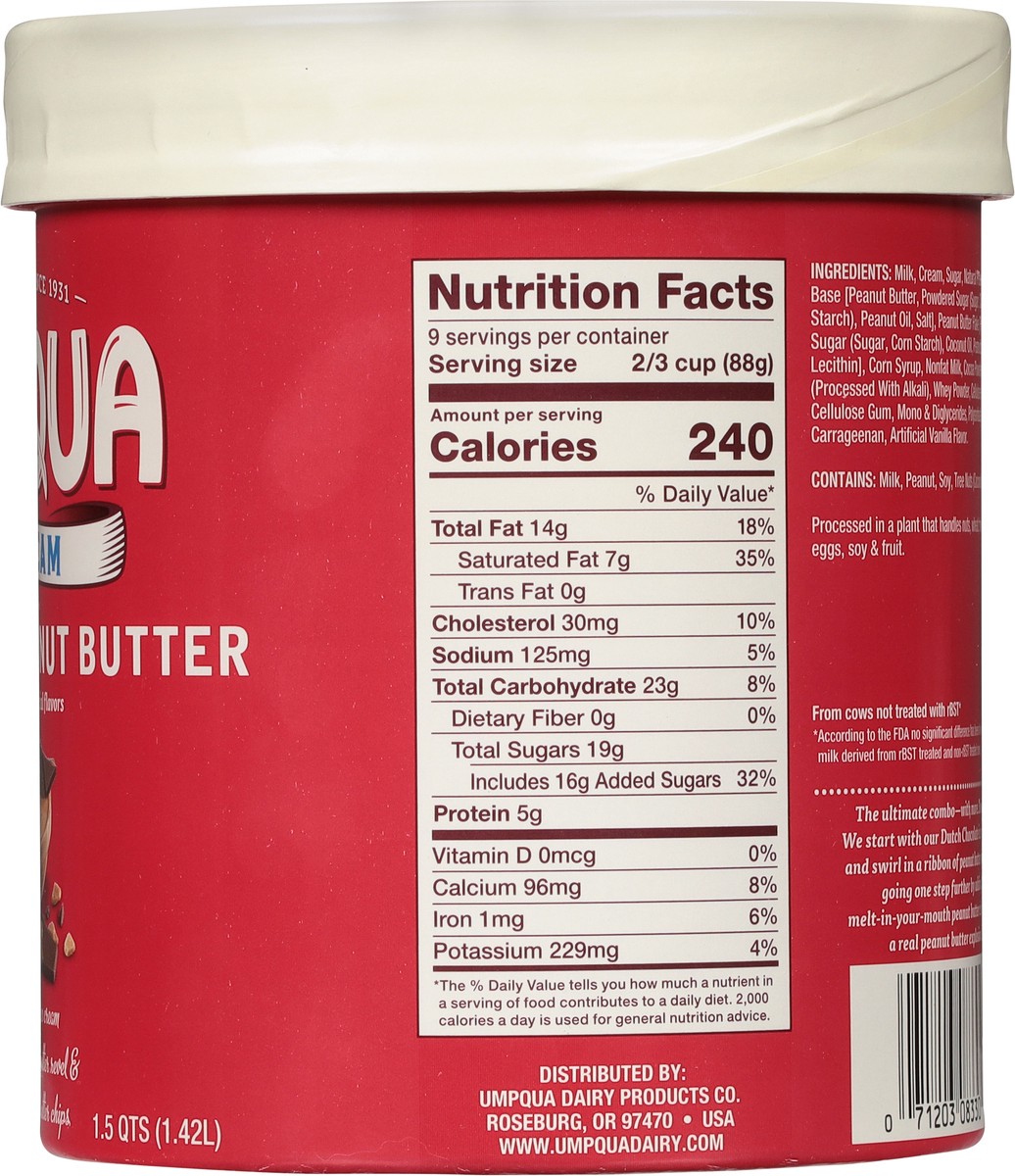 slide 3 of 9, Umpqua Chocolate Peanut Butter Ice Cream 1.5 qt, 1.5 qt