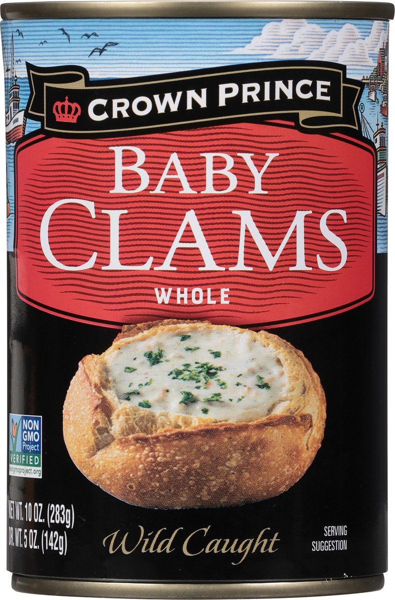 slide 7 of 9, Crown Prince Whole Baby Clams 10 oz, 10 oz