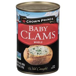 Crown Prince Whole Baby Clams - 10 oz