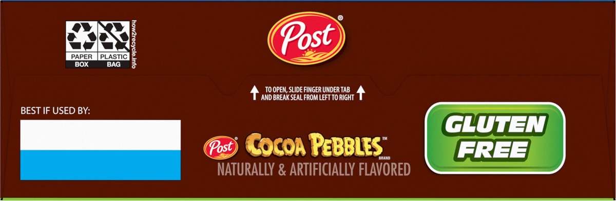 slide 5 of 9, Post Cocoa PEBBLES Cereal, 19.5 OZ Box,