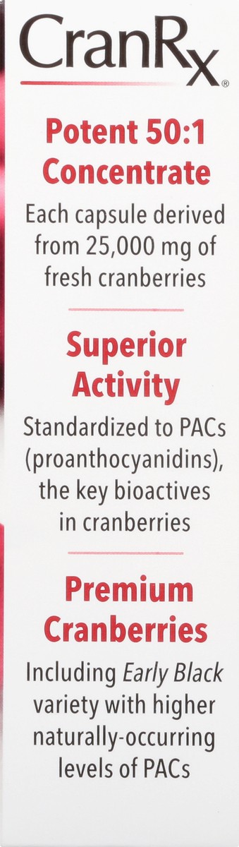 slide 4 of 9, Nature's Way CranRx Capsules Urinary Health 500 mg Bioactive Cranberry 30 ea, 30 ct