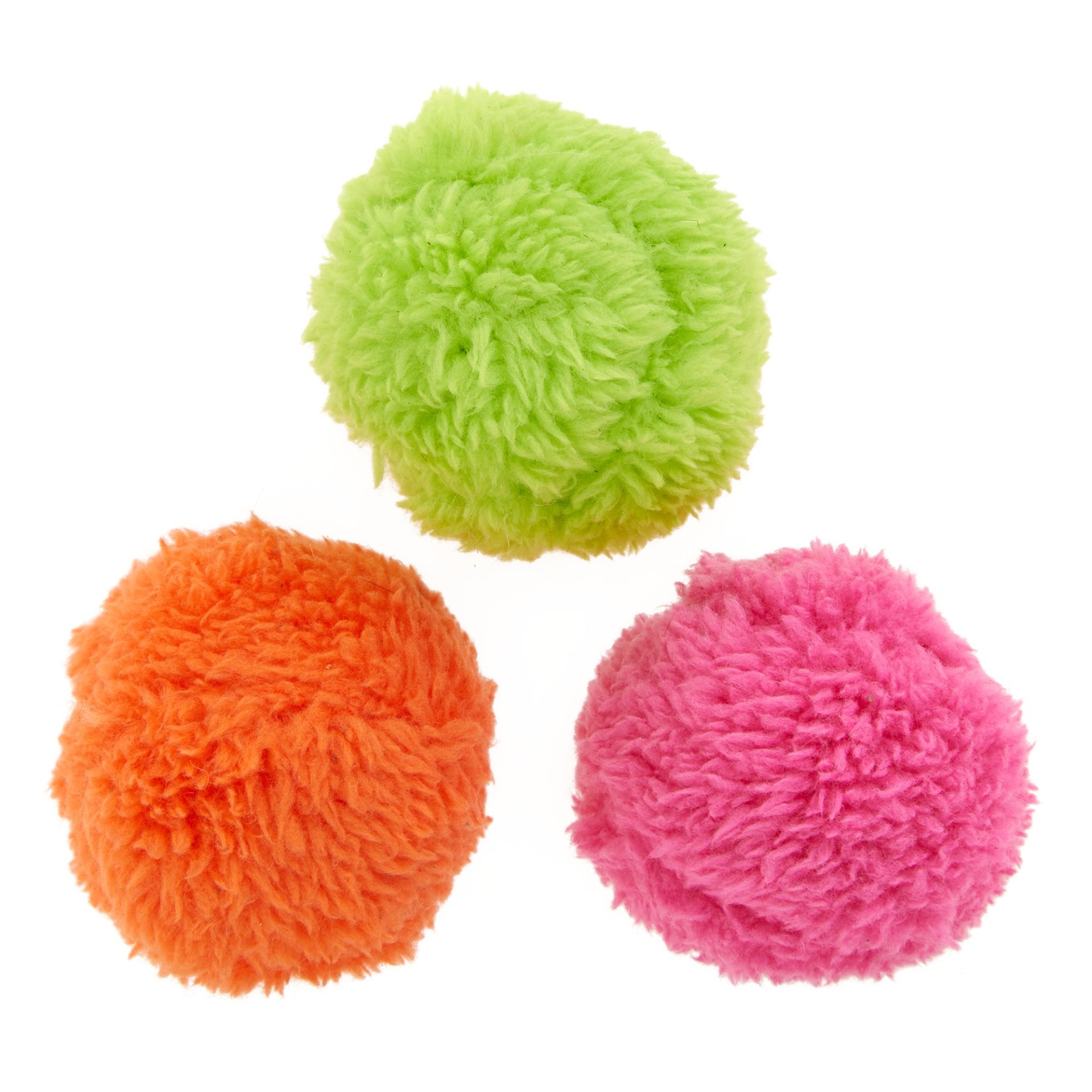 slide 1 of 1, Whisker City Fluff Balls Cat Toys, 3 pack, 1 ct