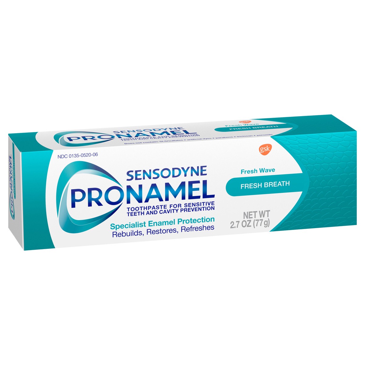 slide 3 of 9, Sensodyne Pronamel Fresh Breath Enamel Toothpaste for Sensitive Teeth, Fresh Wave - 2.7 Ounces, 2.7 oz