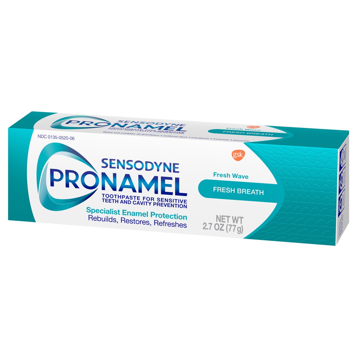 slide 5 of 9, Sensodyne Pronamel Fresh Breath Enamel Toothpaste for Sensitive Teeth, Fresh Wave - 2.7 Ounces, 2.7 oz
