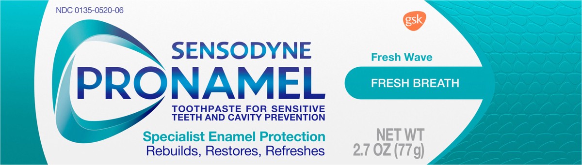 slide 9 of 9, Sensodyne Pronamel Fresh Breath Enamel Toothpaste for Sensitive Teeth, Fresh Wave - 2.7 Ounces, 2.7 oz