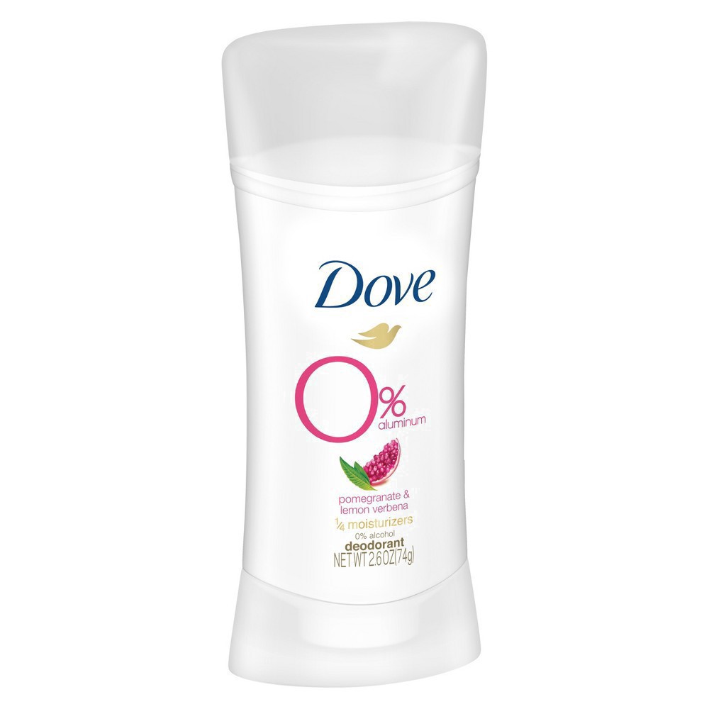 slide 22 of 85, Dove 0% Aluminum Pomegranate & Lemon Verbena Deodorant, 2.6 oz